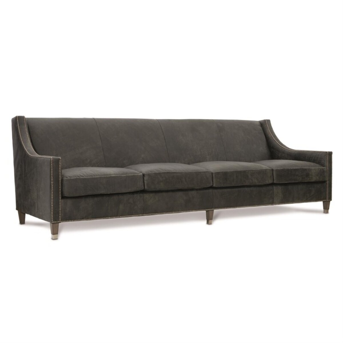 da6562b97b3dd0305adcb9ce70d172f7 Palisades Leather Sofa Without Pillows - Image 1