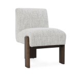 Chelsea Upholstered/wood Dining Chair - Pixel Ivory