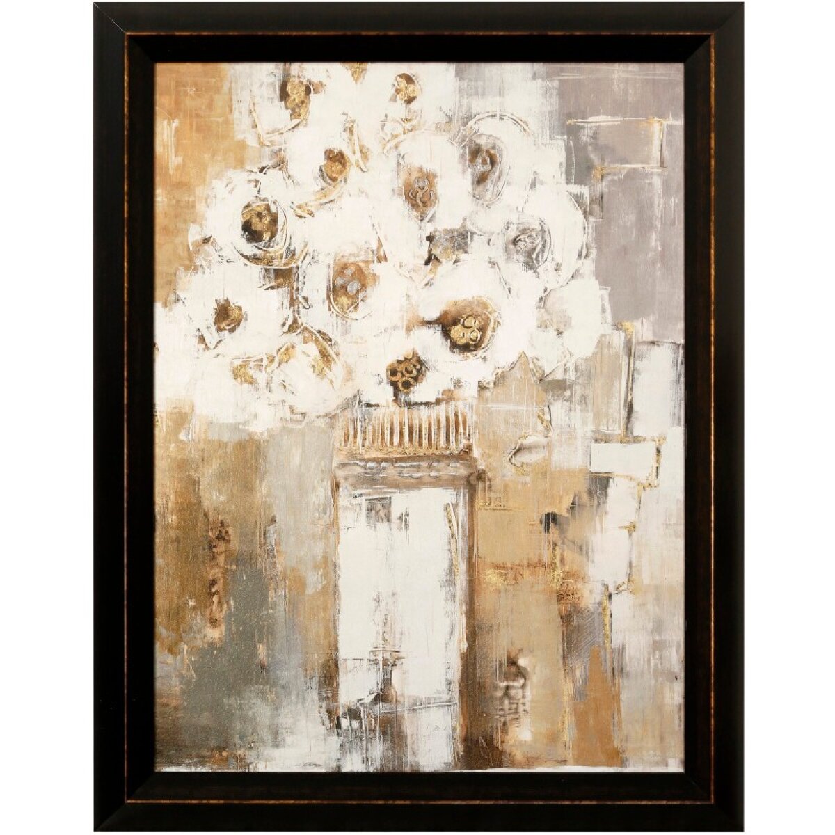 dba4c1fcaf51dff2422f199ecd5ef8de In The Clear Framed Textured Floral Print - Image 1