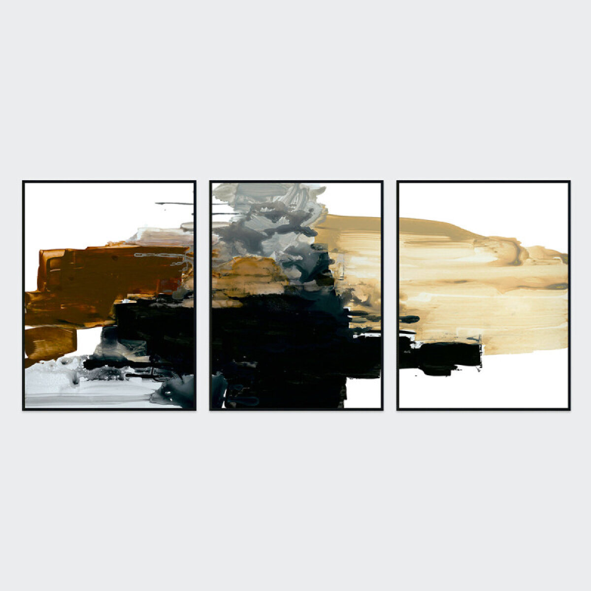 dbb4f9c46cdd6f25ca7b51ab2ac5e8db Maverick Painting Triptych By Buddy Whitlock - Image 1