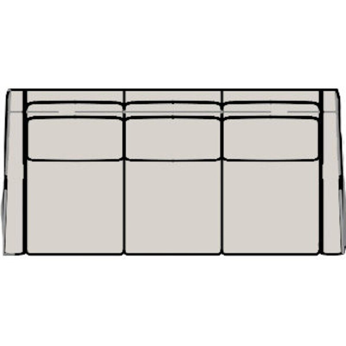 dc873426fcd10cfce589a369ca32359b Robinson Sofa 3 Units Full Recline w/Art HR - Two Pc Back 206-97-2 - Image 1