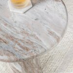 Huxley Marble Round Accent Table - 18" - Image 11