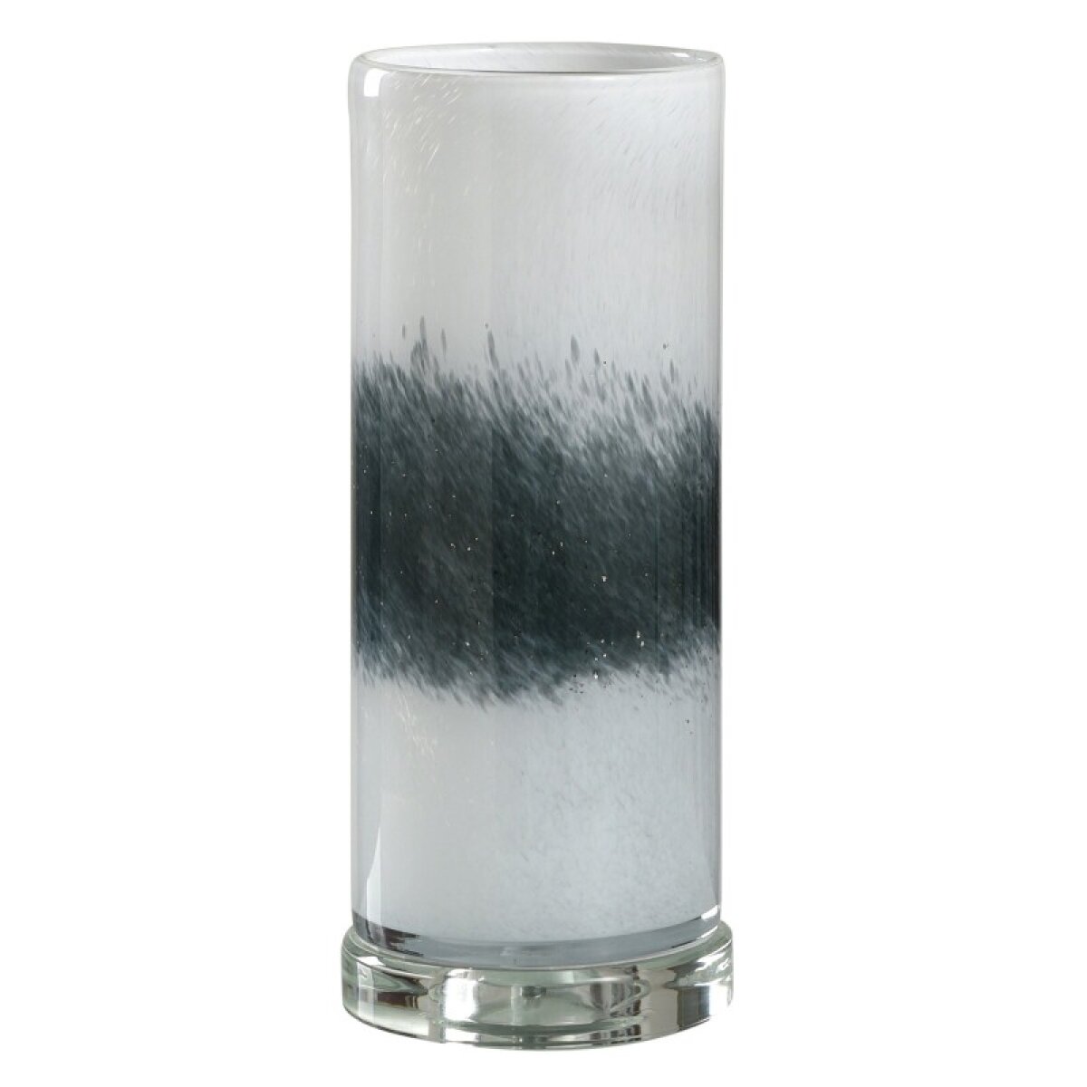 dca4cbbaeff19a490043a2fb7aceff68 White & Blue Gray Art Glass Glass Uplight 25 Watts - Image 1