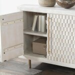 Norwood Solid Wood 4dr Buffet - Coastal White - Image 10