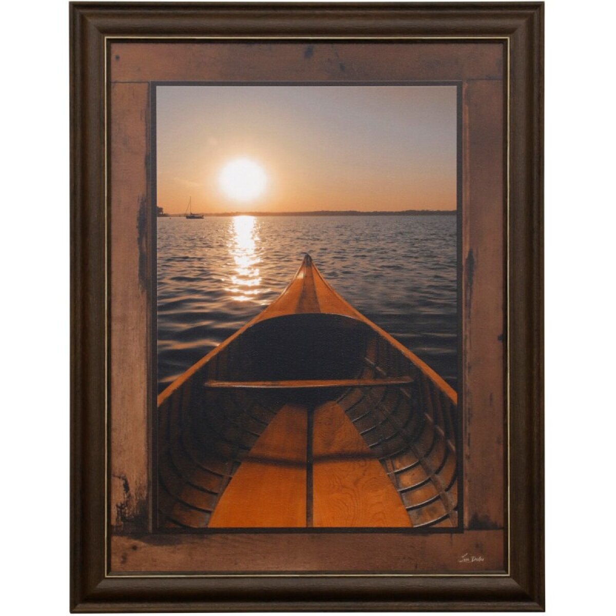 dcc8121ac7af7a870c0800c5b09500da Canoe View Textured Framed Print - Image 1