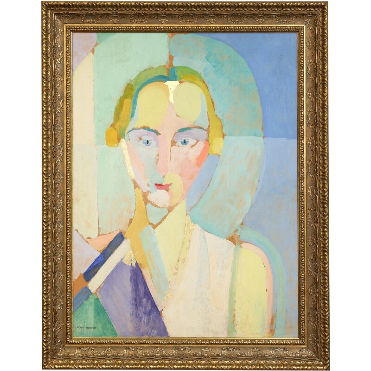 dcdd751967b51a714df34f431a989795 Pastel Face Framed Canvas - Image 1