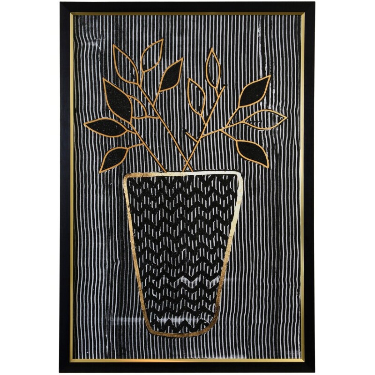 dd4f96057e45f744eb8b2cba625d212a Oscillate Floral Ii Textured Framed Print - Image 1
