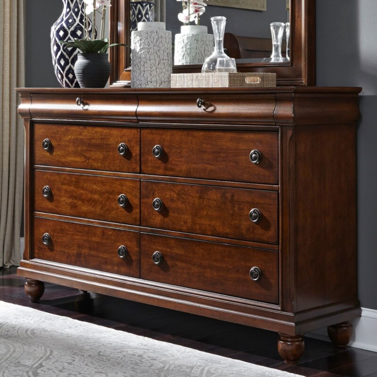 dd5b0772c660612d4cd1bc3f2f26b6d4 Rustic Traditions 8 Drawer Dresser - Image 1