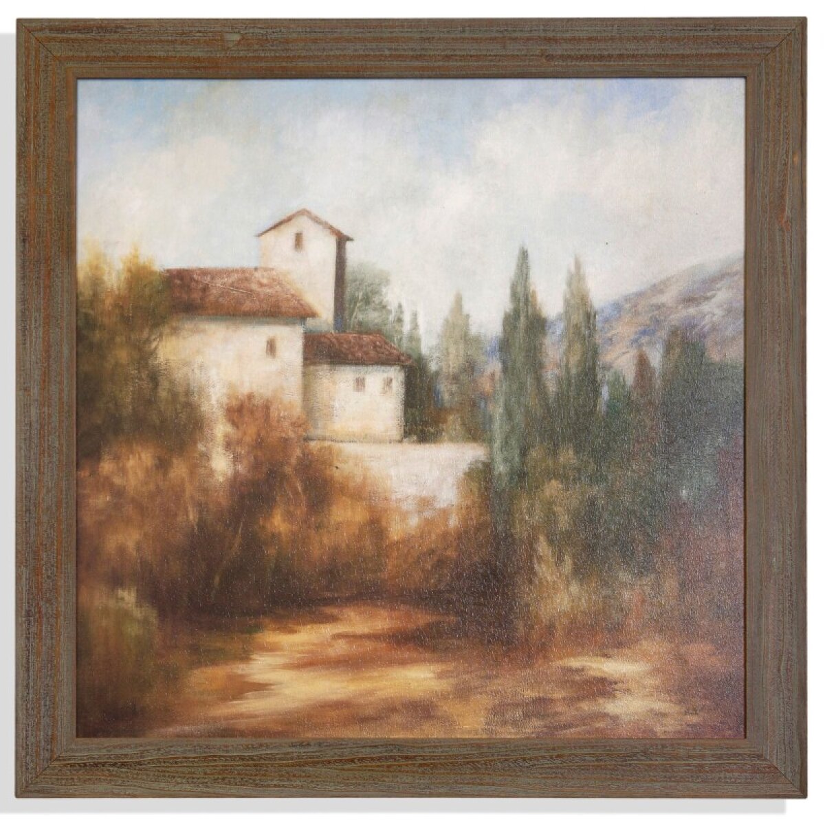 dd858051cc3ad773b7f5cf44d0b4d6ea Tuscan Villatextured Framed Print - Image 1