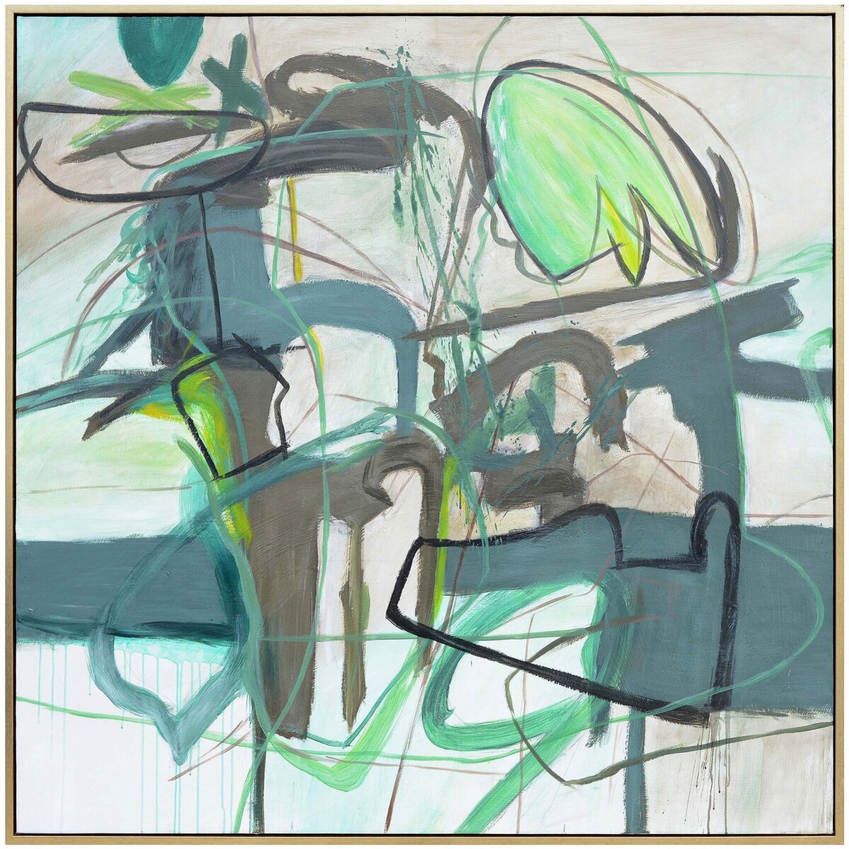 dd9aa94881586b20963791942ab2756a Hollace Framed Art | Hand Painted Abstract | 1.5 Inch Frame - Image 1