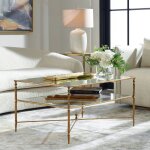 Henzler Coffee Table, Gold - Image 4