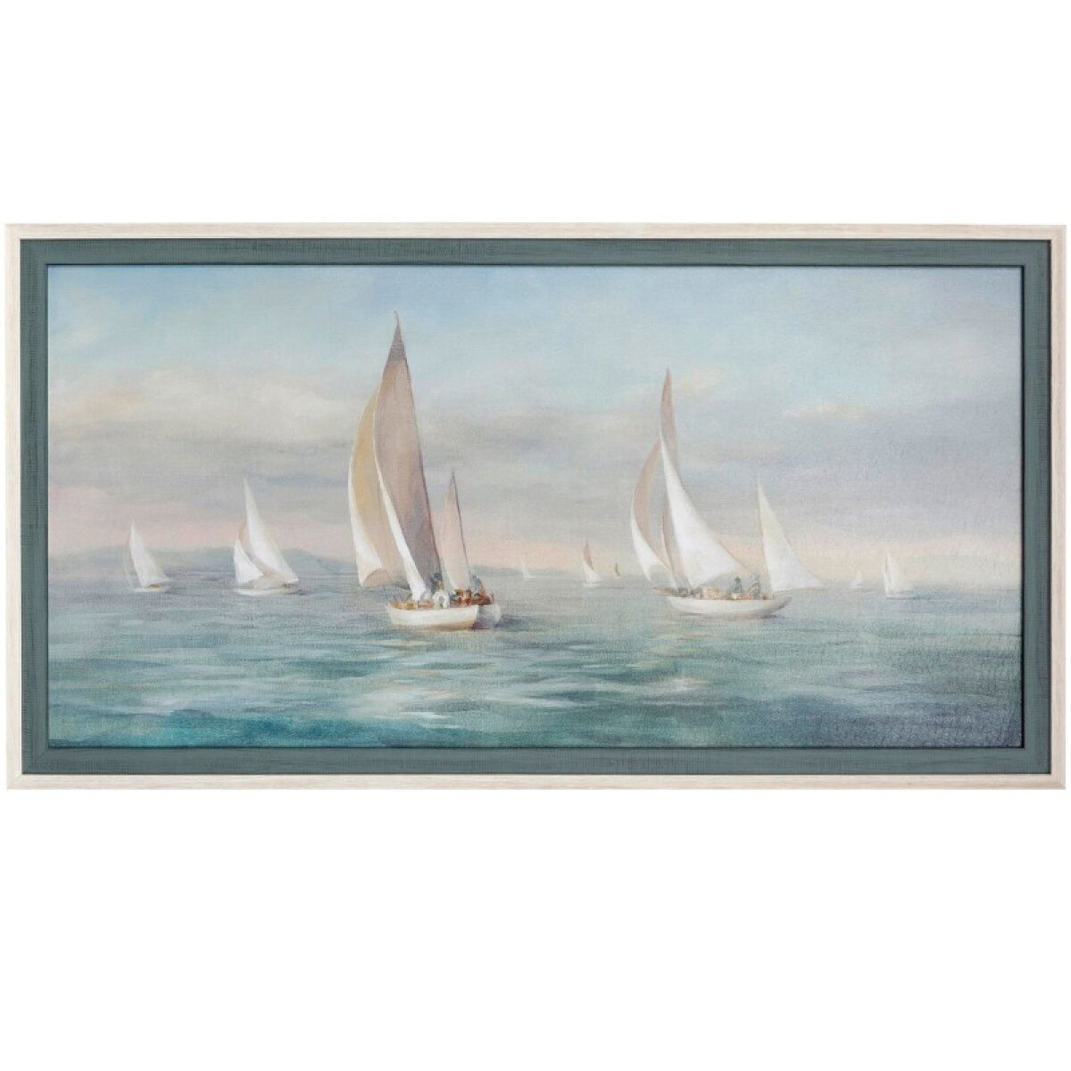 deb3f282b6c2ec6a5b1ca3567d16951a Weekend Sail Textured Framed Print - Image 1