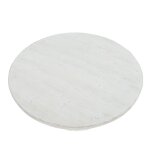 Norman Wyatt Home Drift White Washed Wooden Carved Ridge Coffee Table - Image 4