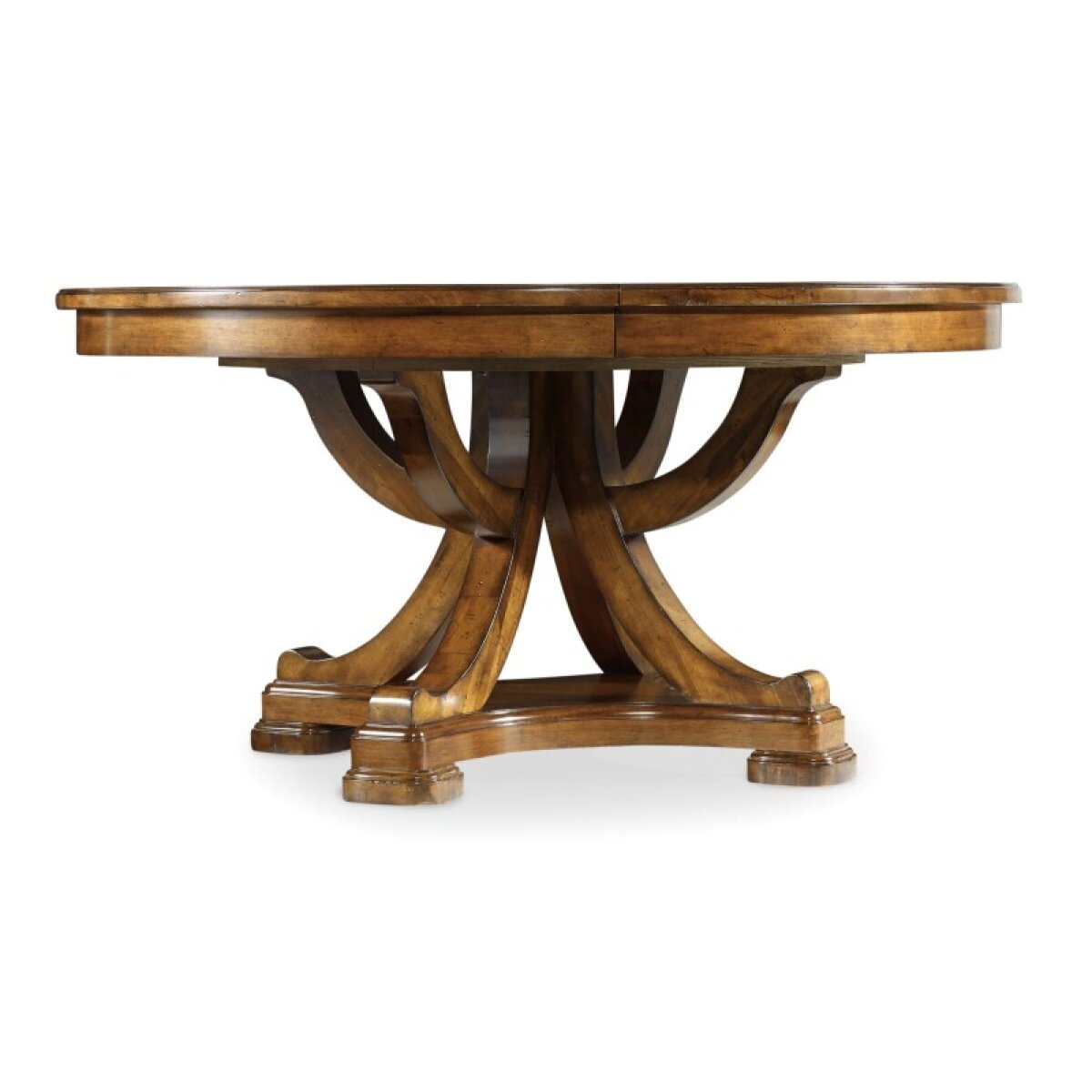 df09763a02a28f87964b568f7f32ba72 Casual Dining Tynecastle Round Pedestal Dining Table with One 18'' Leaf - Image 1