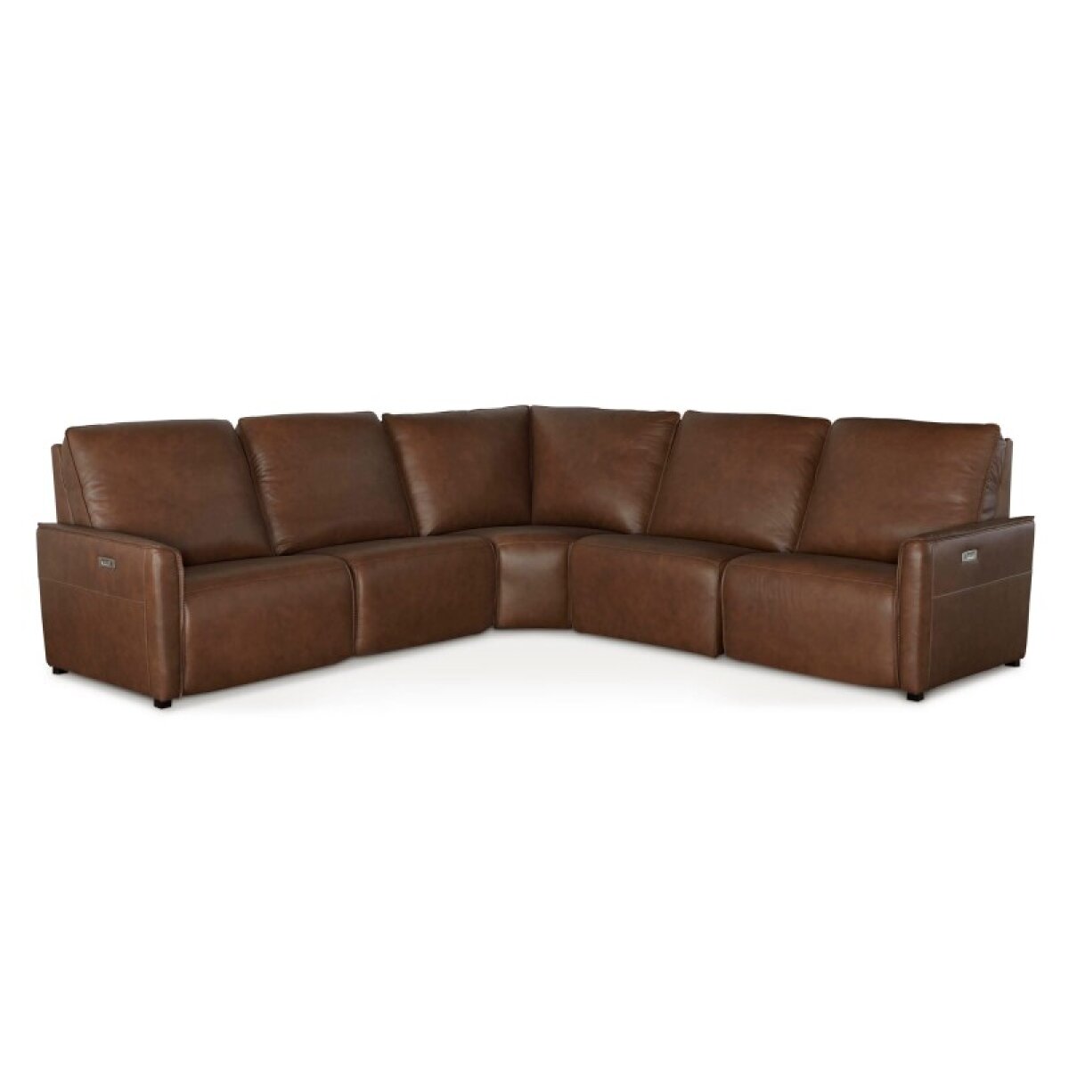 df56dc3cb6660ca042c06611f1e8e932 Everett Leather Modular Reclining Sectional - Image 1
