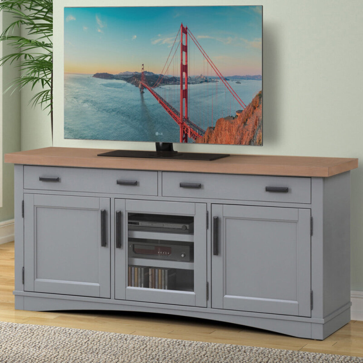 df79f720aaab3a5e767721e5ff511695 Americana Modern - Dove 63" Tv Console - Image 1