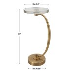 Waveney Drink Table, Brass - Image 12