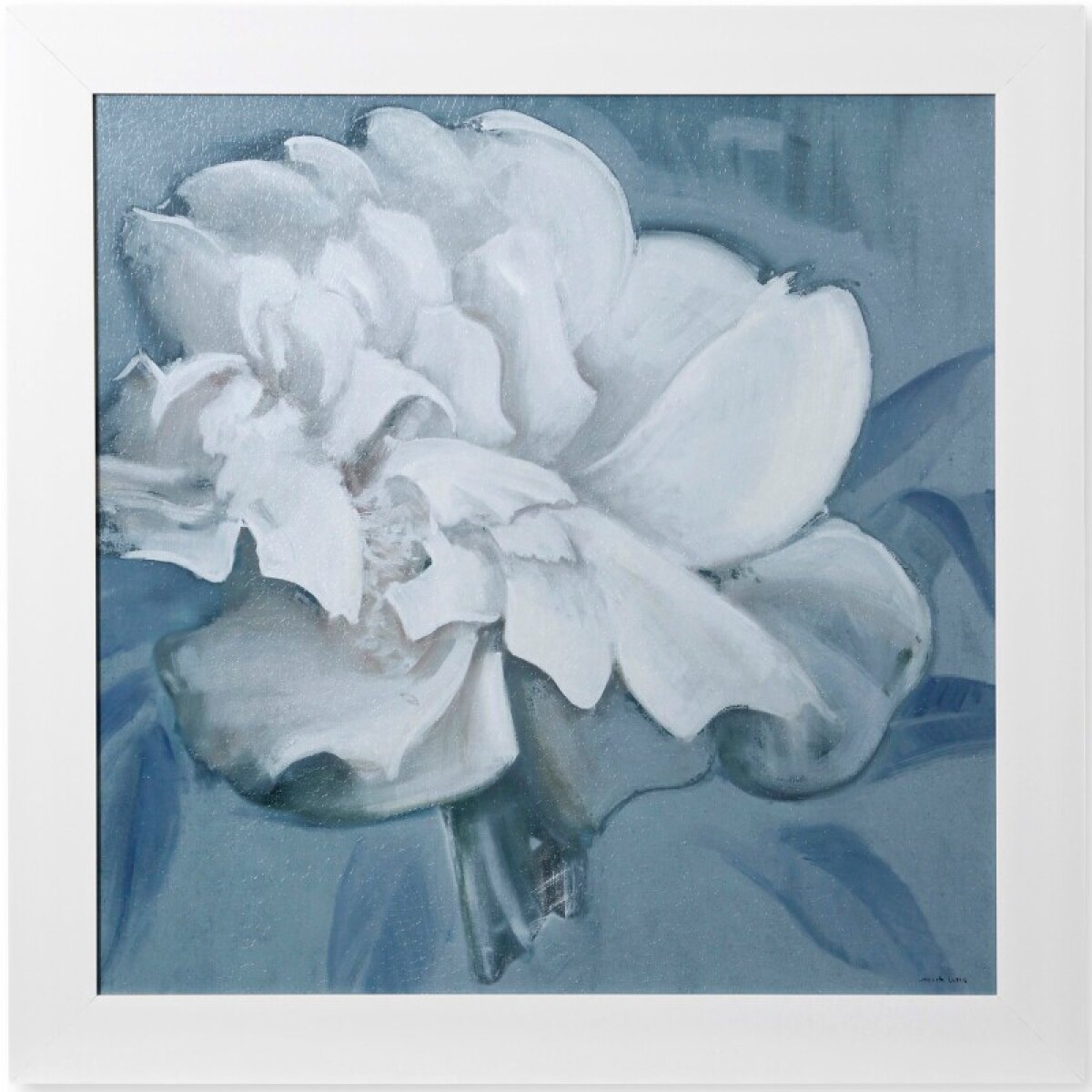 e044905595a59eb956ca12210c6b9100 Flower I Textured Framed Print - Image 1