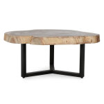 Celine Solid Wood Live Edge Coffee Table - Natural - Image 3