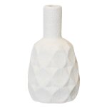 Cano Vase- Small | Matte Cream Finish On Ceramic