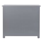 Dann Foley Lifestyle Gray And White 3 Drawer Wooden Dresser With Antique Knobs - Image 4