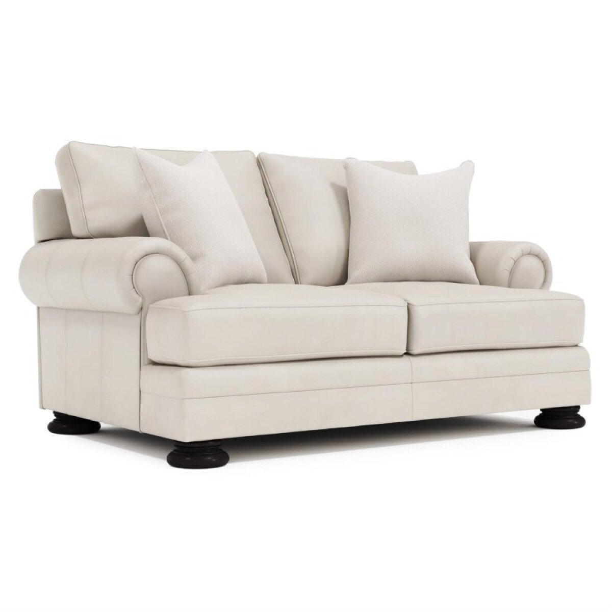 e11edb133be3ecbe44edc0e1a2c59c3a Foster Leather Loveseat Without Nails - Image 1