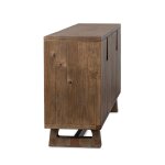 Lyra Solid Wood 4dr Buffet - Smoke Brown - Image 5