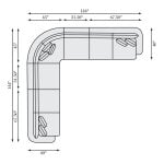 Jules Fabric Sectional - Image 8