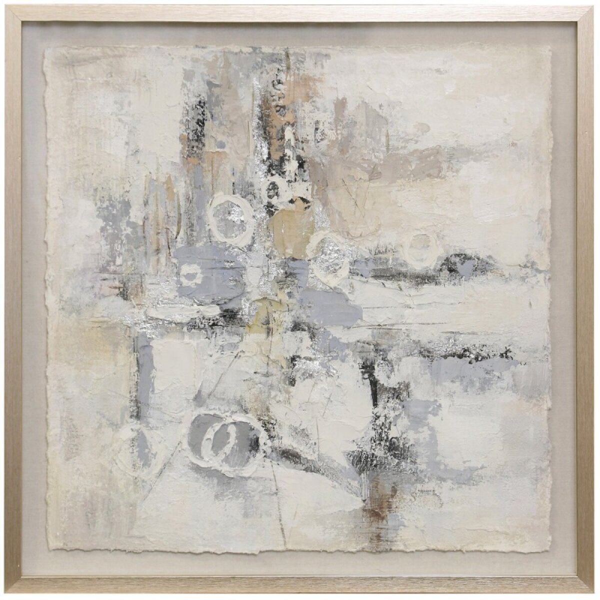 e2f028cb382b7c3ee3650df1333c0a49 Silver Sonnet Ii Hand Painted Shadow Box - Image 1