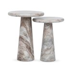 Huxley Marble Round Accent Table - Image 3