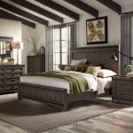 Thornwood Hills Queen Panel Bed, Dresser & Mirror, Chest, Night Stand