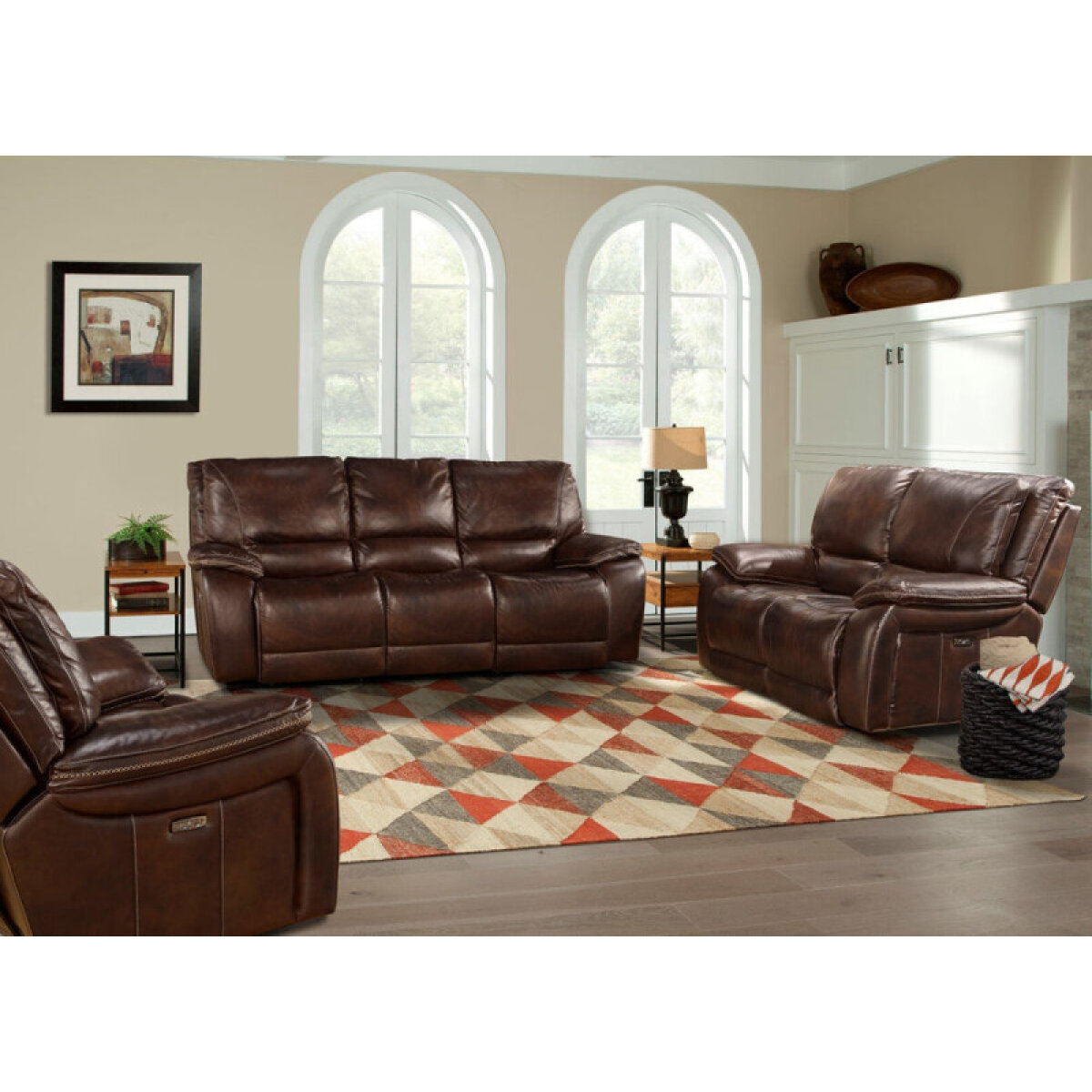 e3903aa08cbb45be2741e4e98be7ee8d Vail - Burnt Sienna Power Reclining Collection - Image 1