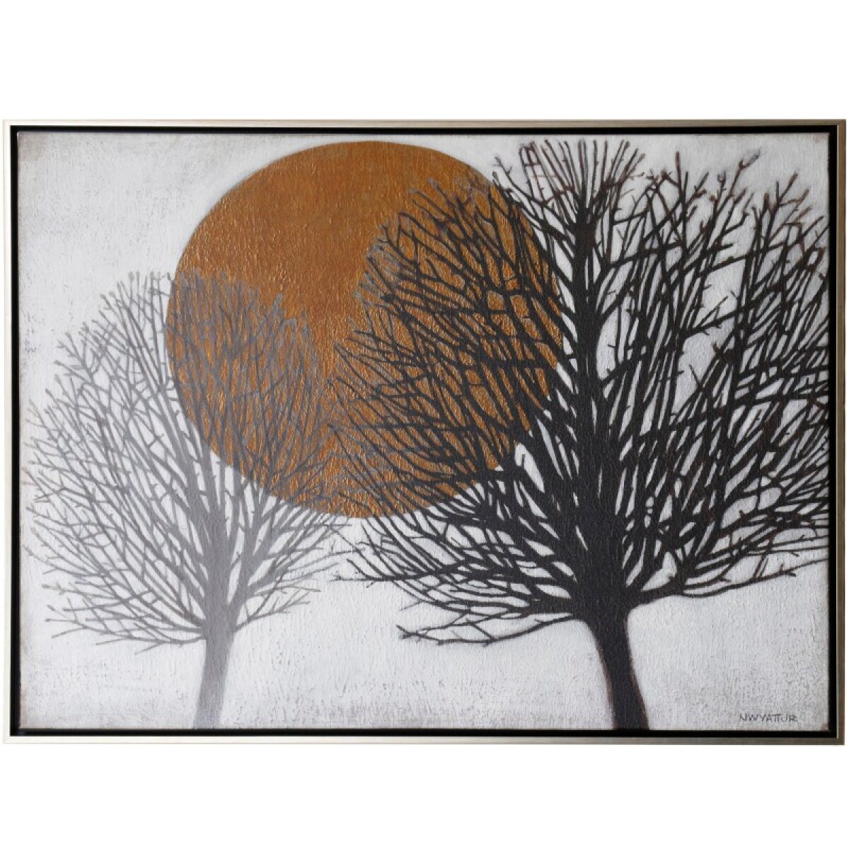 e398e1d658fab82f7b47940a54aad6e7 Norman Wyatt Home Moonlit Sonnet Framed Printed Canvas - Image 1