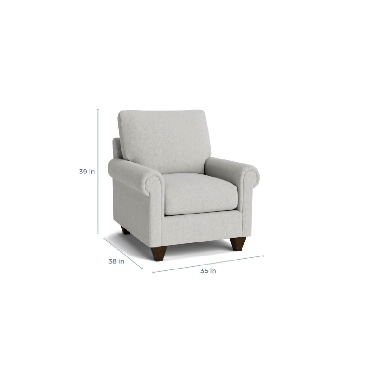 e42a5f02e4af8dfb1085cb4ec1e46bba True Custom™ True Custom® Panel Arm Accent Chair - Image 1