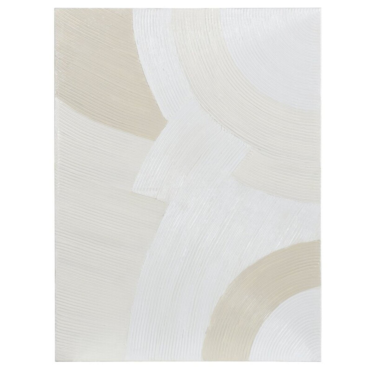e438cf7a1f9c2583995b7be104c2674d Monochrome Arches I Cream And White Hand Painted Abstract Canvas Art - Image 1