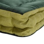 Dann Foley Lifestyle Large Hadley Floor Pillow Green Velvet And Pistachio Linen - Image 3