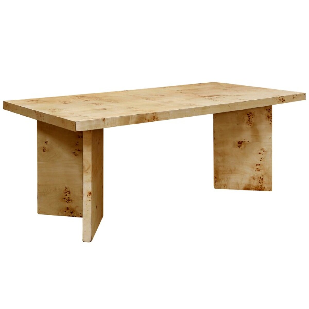 e4703ed00fd5a88f5ab8036a4cc1145a Dann Foley Lifestyle Burl Wood Dining Table - Image 1