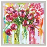 Razzle Dazzle Artist Print Faux Wood Frame Under Glass Attached Hanging Hardware