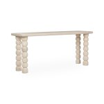 Adir Solid Wood Rectangle Console Table - Cream