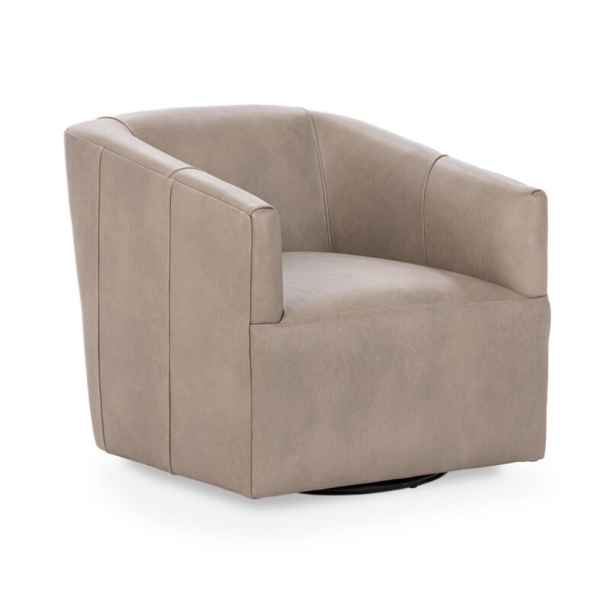 e5d4522f20caec9ac80e7062353bd2d5 Vernon Swivel Chair - Cashmere / TOP GRAIN LEATHER - Image 1