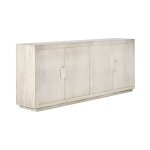 Apollo Solid Wood 4dr Cabinet - Coastal White - Image 6