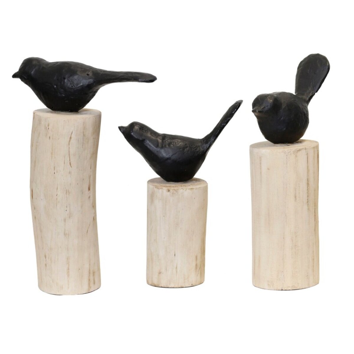 e6442d4a498cfbbe4e635c9e7da7115d Natural Wood Birds On Stumps - Image 1