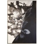 Spray Framed Canvas Art | Hand Painted Abstract | 1.5 Inch Frame