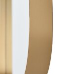 Minimalist Mirror Curved Edge Rectanglular Mirror With Gold Iron Frame - Image 5