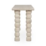 Adir Solid Wood Rectangle Console Table - Cream - Image 4