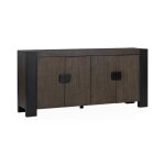 Deaven Solid Wood 4dr Buffet - Toasted Brown