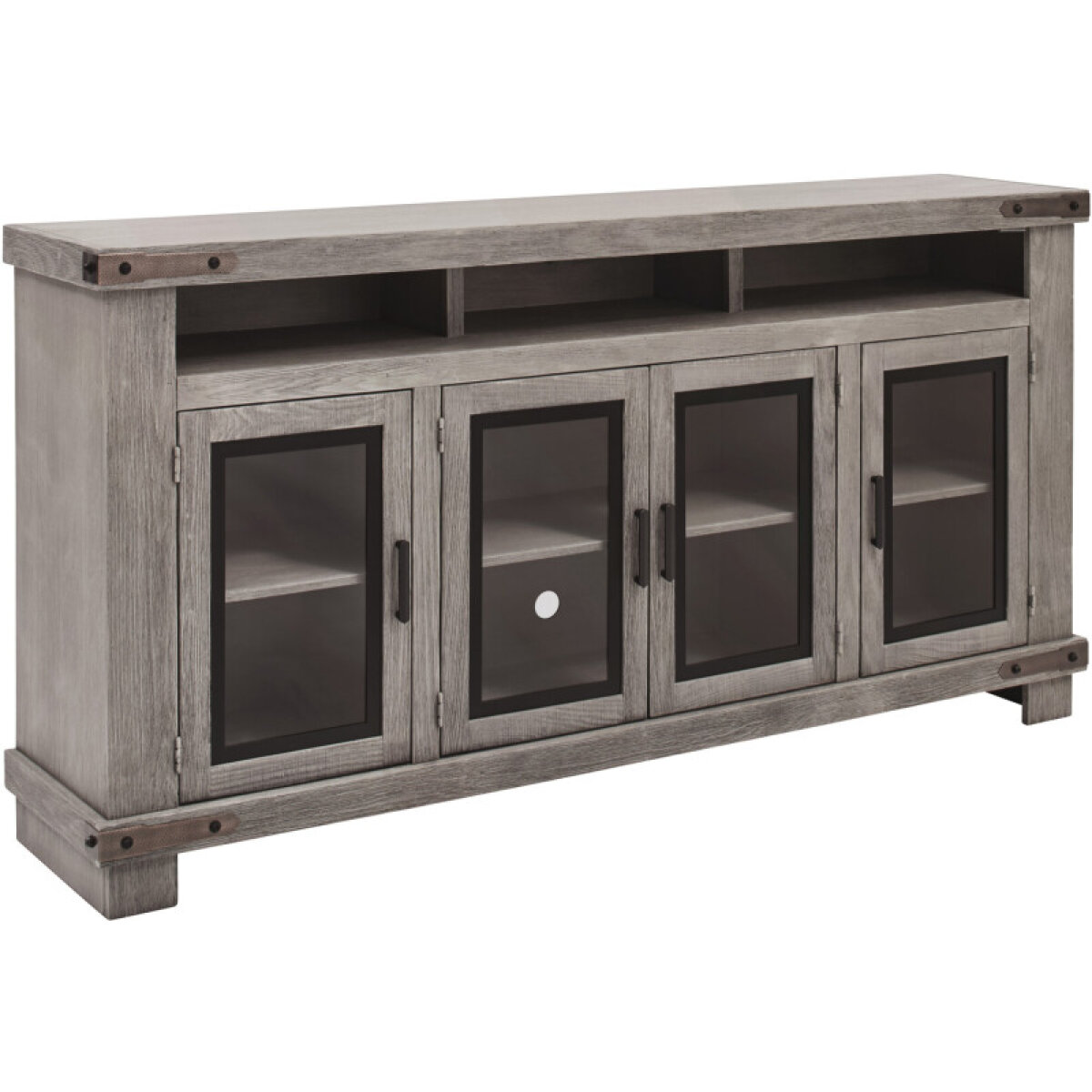 e71d9cfdaad31f24747999804bca6c0f Sawyer 79" Highboy Console W/ 4 Doors - Image 1