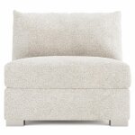 Helena Fabric Armless Chair Metal Foot - Image 3