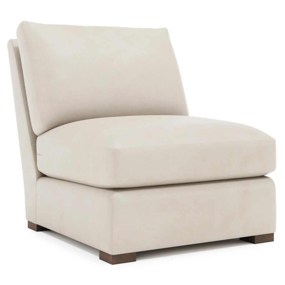 e76c9dcce6b182303ecaefd2f1ee6996 Ventura Leather Armless Chair - Image 1
