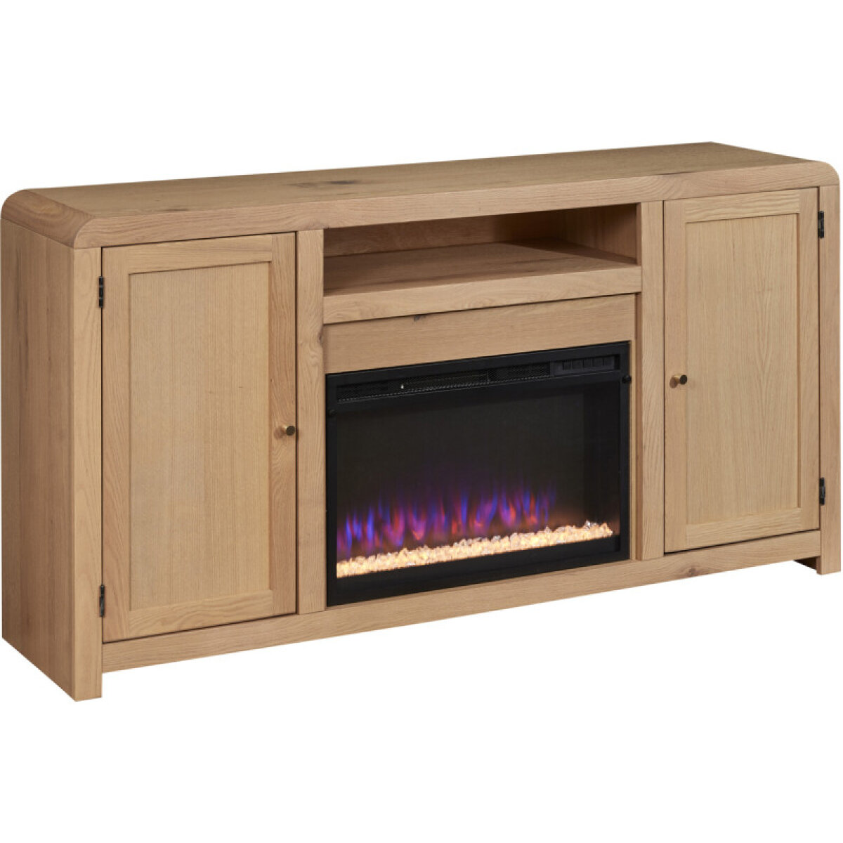 e76ff6c093c447b8257d70605ceef46d Cooper 66" Fireplace Console - Image 1